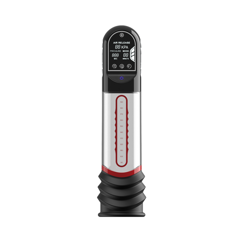Peak Performa - ISP 90 - Penispomp met Infrarood Licht - Bevordert Groei - Zwart/Rood