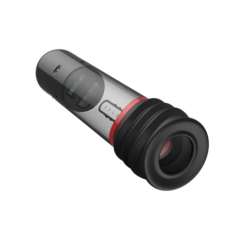 Peak Performa - ISP 90 - Penispomp met Infrarood Licht - Bevordert Groei - Zwart/Rood