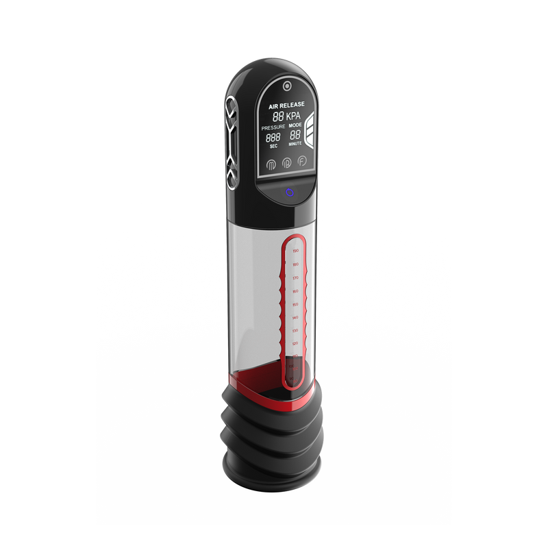 Peak Performa - ISP 90 - Penispomp met Infrarood Licht - Bevordert Groei - Zwart/Rood