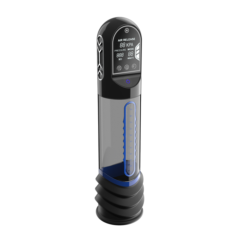 Peak Performa - ISP 90 - Penispomp met Infrarood Licht - Bevordert Groei - Zwart/Blauw