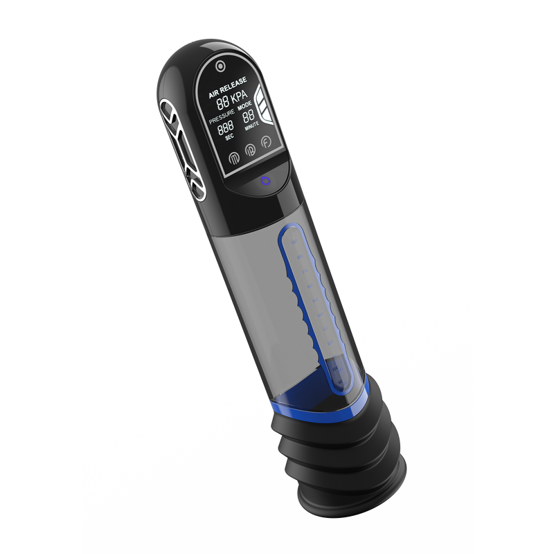 Peak Performa - ISP 90 - Penispomp met Infrarood Licht - Bevordert Groei - Zwart/Blauw