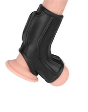 LoveToy - Ridge Knights Ring - Vibrerende Penis en Scrotum Sleeve - Ø 2,8 cm - Zwart