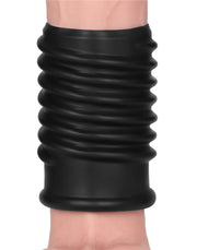 LoveToy - Spiral Knights Ring - Vibrerende Penis Sleeve - Ø 3,7 cm - Zwart