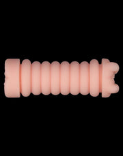 LoveToy - Virgin-Skin Blowout - Dubbelzijdige Stroker Masturbator - Vagina en Anus - Lichte Huidskleur