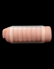 LoveToy - Virgin-Skin Blowout - Dubbelzijdige Stroker Masturbator - Vagina en Anus - Lichte Huidskleur