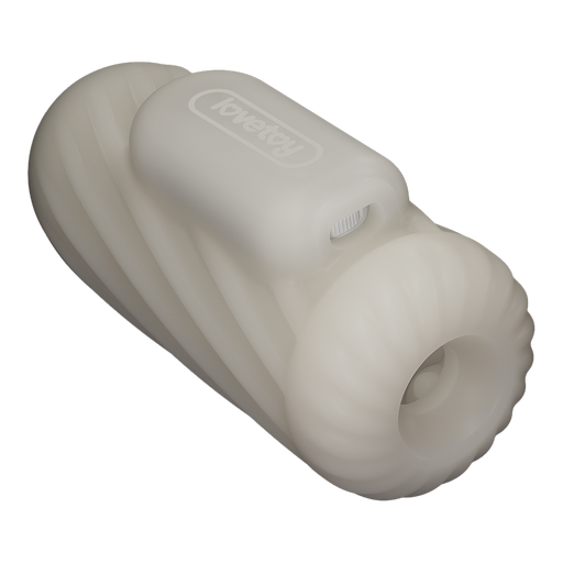 LoveToy - Knights Ring - Vibrerende Dual Purpose Sleeve - Spiraal - Wit