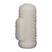 LoveToy - Knights Ring - Vibrerende Dual Purpose Sleeve - Drip - Wit