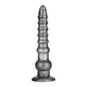 LoveToy - Vibrax Slider - Lange Vibrerende Anaal Dildo - 32 cm - Zilver