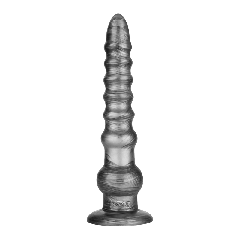 LoveToy - Vibrax Slider - Lange Vibrerende Anaal Dildo - 32 cm - Zilver