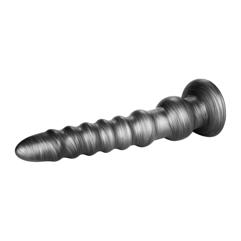 LoveToy - Vibrax Slider - Lange Vibrerende Anaal Dildo - 32 cm - Zilver