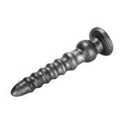 LoveToy - Vibrax Slider - Lange Vibrerende Anaal Dildo - 32 cm - Zilver