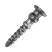 LoveToy - Vibrax Slider - Lange Vibrerende Anaal Dildo - 32 cm - Zilver