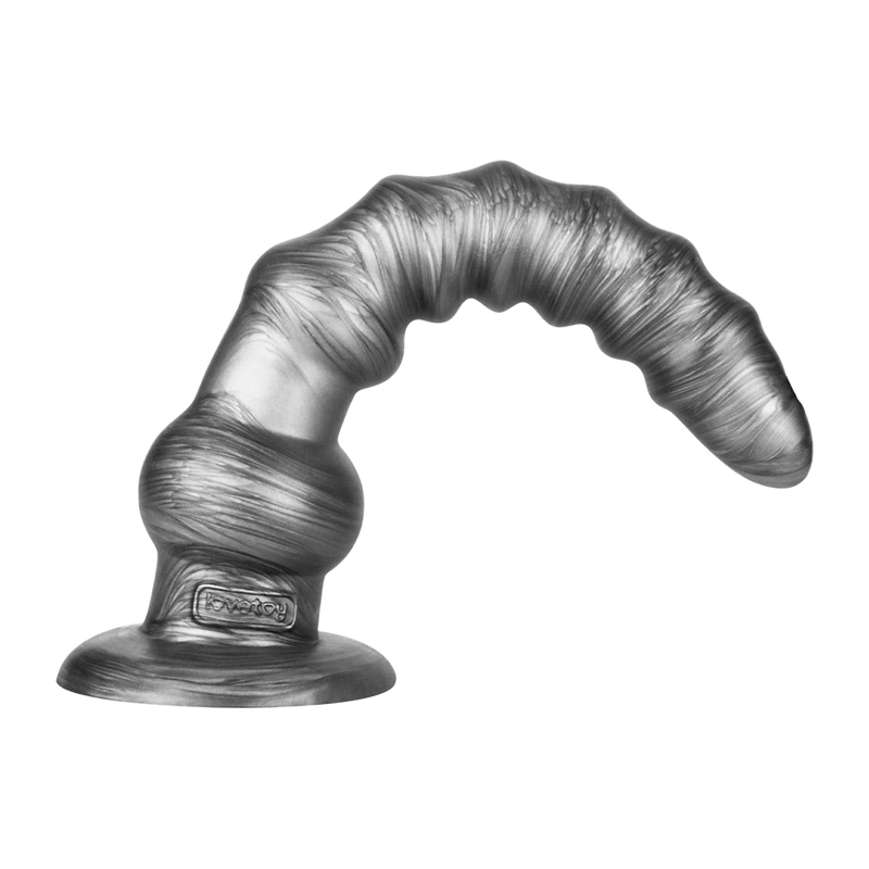 LoveToy - Vibrax Slider - Lange Vibrerende Anaal Dildo - 32 cm - Zilver