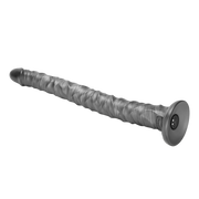 LoveToy - Vibrax Slider - Lange Vibrerende Anaal Dildo - 40,5 cm - Zilver
