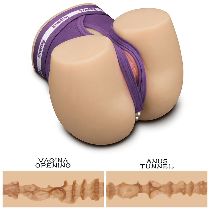 LoveToy Dual Motor Masturbator - Vagina & Anus - 7 Vibratiestanden