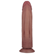 LoveToy - Power Cock - 26,5 cm - Vibrerende Dildo - Dual Density - Lichte Huidskleur