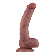 LoveToy - Power Cock - 23 cm - Vibrerende Dildo - Dual Density - Lichte Huidskleur