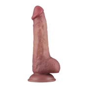 LoveToy - Power Cock - 21,5 cm - Vibrerende Dildo - Dual Density - Lichte Huidskleur