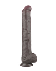 LoveToy - Nature Cock - Dubbellaags Buigbare XXL Dildo - 37,5 cm - Bruin