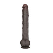 LoveToy - Nature Cock - Dubbellaags Buigbare XXL Dildo - 37,5 cm - Bruin