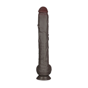 LoveToy - Nature Cock - Dubbellaags Buigbare XXL Dildo - 37,5 cm - Bruin