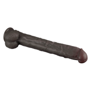 LoveToy - Nature Cock - Dubbellaags Buigbare XXL Dildo - 37,5 cm - Bruin