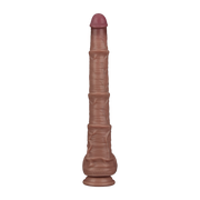 LoveToy - Nature Cock - Dubbellaags Buigbare Dildo met Aders - 40 cm