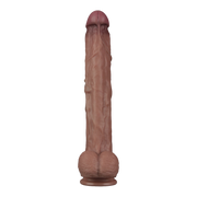 LoveToy - Nature Cock - Dubbellaags Buigbare XXL Dildo - 37,5 cm