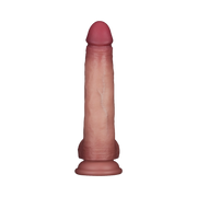 LoveToy - Sliding Skin Vibrerende Dildo Pro II - Met Afstandsbediening - 21,5 cm - Lichte Huidskleur