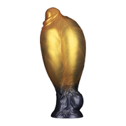 LoveToy - Dual Density Siliconen - Opblaasbare Dildo - Goud/Zwart-Erotiekvoordeel.nl