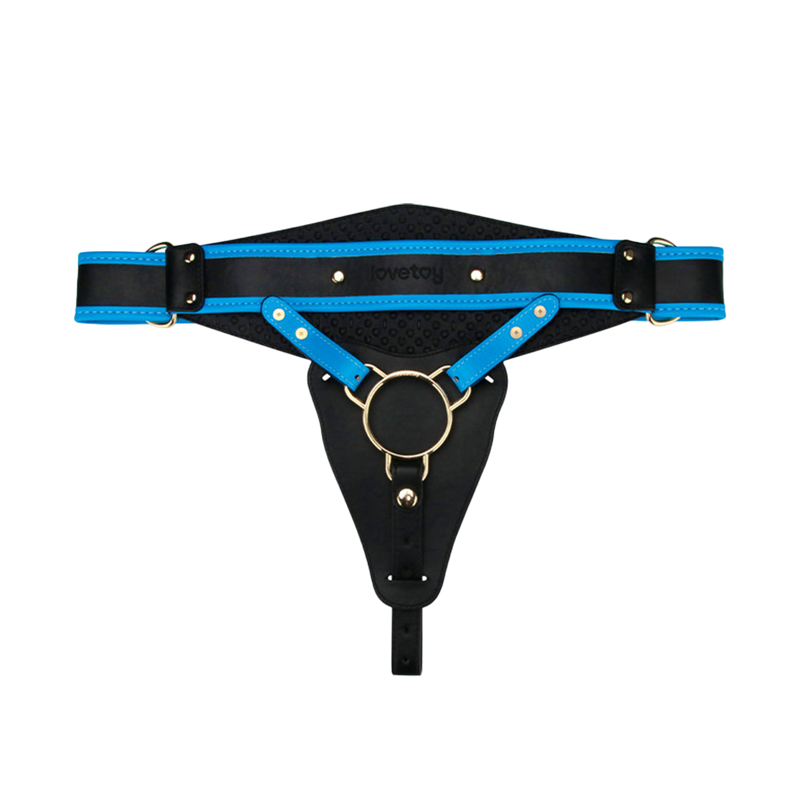LoveToy - Ingen - Vibrerende Strap-on Set - Lengte 24 cm - Lichte Huidskleur