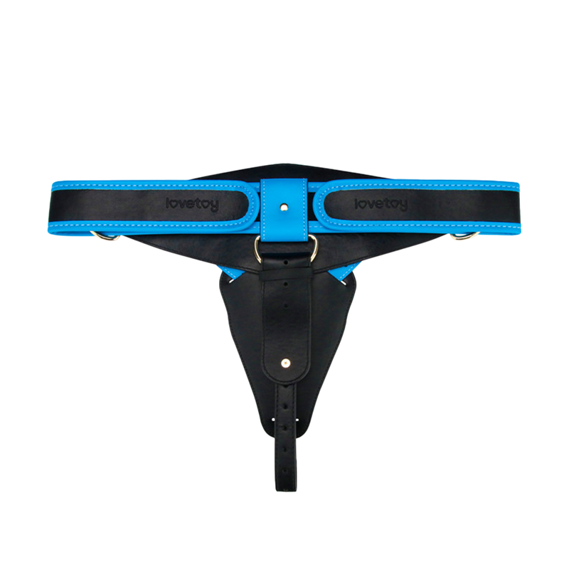 LoveToy - Ingen - Vibrerende Strap-on Set - Lengte 24 cm - Lichte Huidskleur