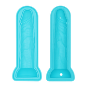 LoveToy - Siliconen IJsblokjesvorm - Realistische Penis - Blauw
