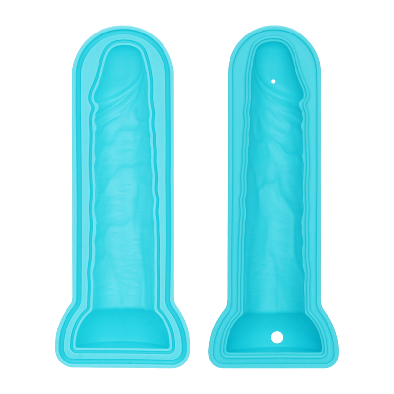 LoveToy - Siliconen IJsblokjesvorm - Realistische Penis - Blauw