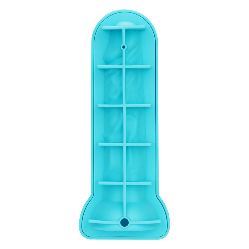 LoveToy - Siliconen IJsblokjesvorm - Realistische Penis - Blauw