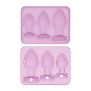 LoveToy - Siliconen IJsblokjesvorm - Buttplug Set - Lila