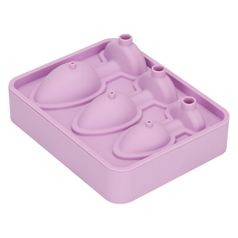 LoveToy - Siliconen IJsblokjesvorm - Buttplug Set - Lila