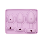 LoveToy - Siliconen IJsblokjesvorm - Buttplug Set - Lila