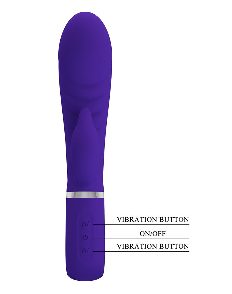Pretty Love - Prescott - Rabbit Vibrator - Dubbele Motor - Dieproze