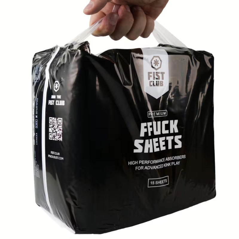 Fist Club - FFUCK SHEETS - Absorberende Pads - 15 stuks - Zwart