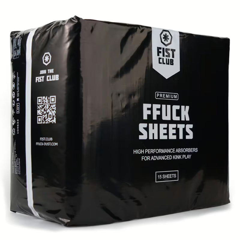 Fist Club - FFUCK SHEETS - Absorberende Pads - 15 stuks - Zwart
