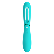 Pretty Love - Romance Lexie - Vibrator met Wiebelend Tongetje - Turquoise