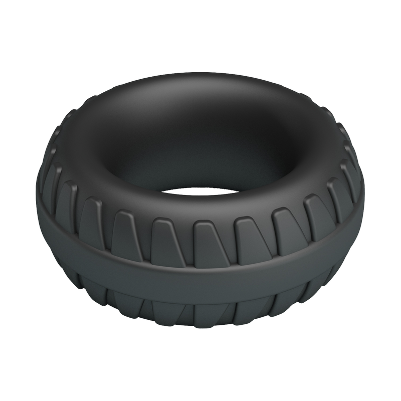 Crazy Bull - Dilson - Super Soft Siliconen Ring - Model 3 - Zwart