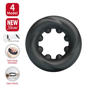 Crazy Bull - Daquez - Super Soft Siliconen ring - Model 4 - Zwart