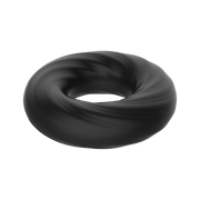 Crazy Bull - Super Soft Siliconen ring - Model 6 - Zwart