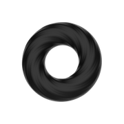 Crazy Bull - Super Soft Siliconen ring - Model 6 - Zwart
