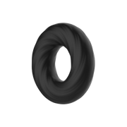 Crazy Bull - Super Soft Siliconen ring - Model 6 - Zwart