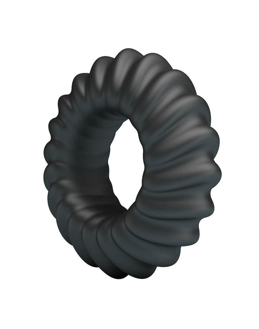 Crazy Bull - Fitz - Super Soft Siliconen Cockring - Model 8 - Zwart