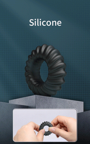 Crazy Bull - Fitz - Super Soft Siliconen Cockring - Model 8 - Zwart