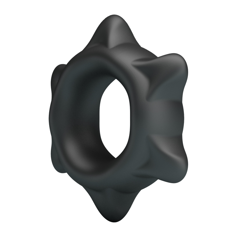 Crazy Bull - Ethaniel - Super Soft Siliconen Cockring - Model 11 - Zwart